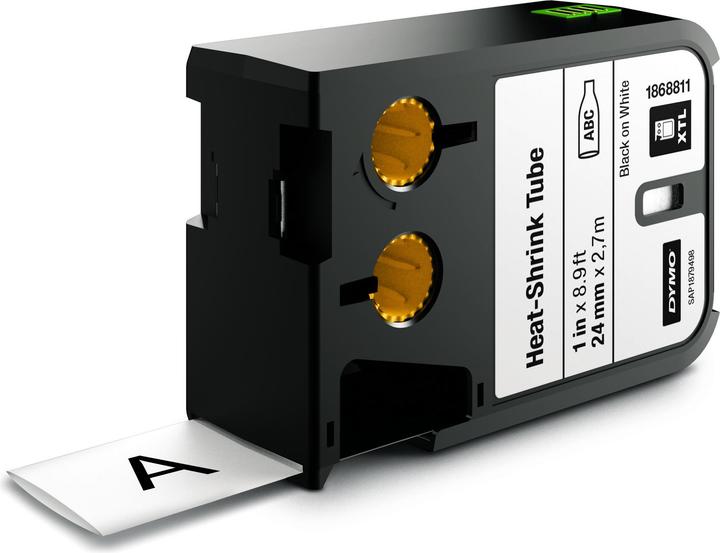 Dymo XTL Heissschrumpfschlauch (2.40 cm, Schwarz)