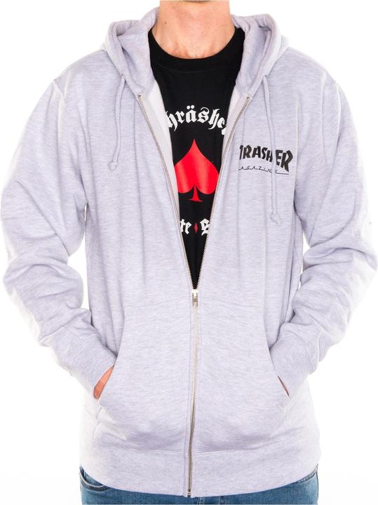 Actual product image Thrasher Logo Zip Hood (S, M, L, XL)