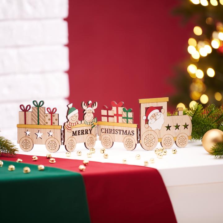 Image du produit VBS Silhouette en bois "Train de Noël