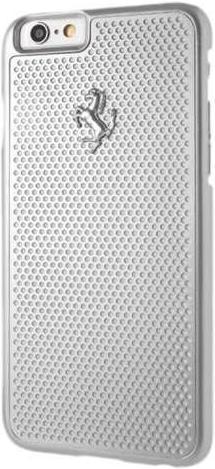 Actual product image Ferrari hard case FEPEHCP6SI iPhone 6 / 6S perforated aluminum, silver (Apple iPhone 6, Apple iPhone 6s)