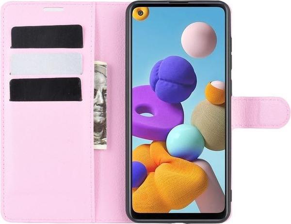 Produktbild MU Classic Litchi Leder Bookcover Series (Samsung Galaxy A21s)
