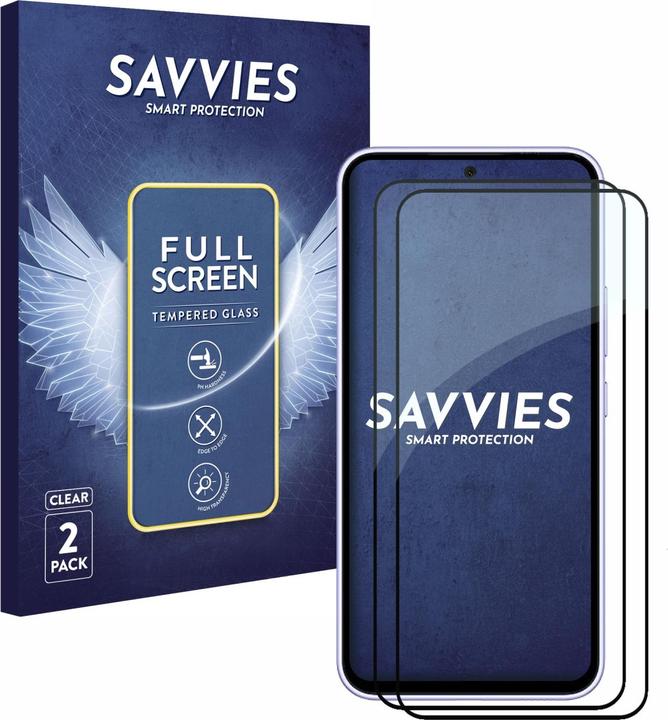 Immagine prodotto Savvies Protezione dello schermo in vetro blindato a schermo intero (2 Pezzo/i, Samsung Galaxy A54 5G)