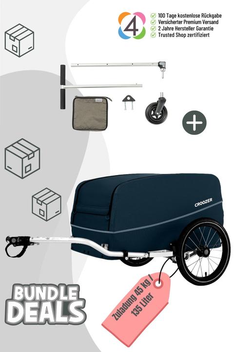 Actual product image Croozer Cargo Tuure Picknick-Party-Bundle - Farbe: Blueberry Blue