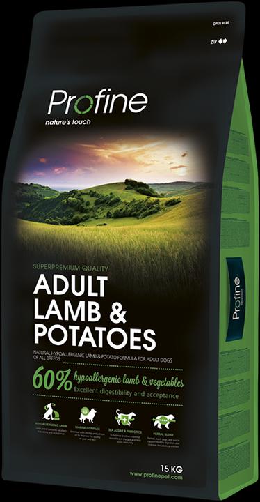 Actual product image Profine Dog Adult Lamb & Potatoes 15kg (Adult, 1 pcs., 15000 g)