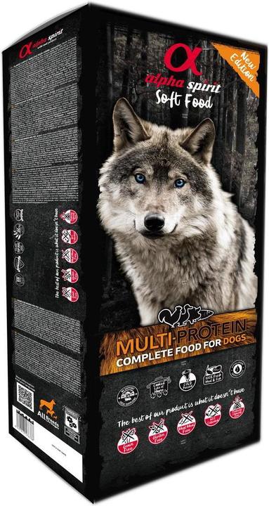 Produktbild Alpha Spirit MULTIPROTEIN wet multi food for dogs 9kg (Adult, 9000 g)