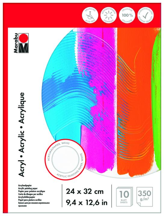 Actual product image Marabu Painting block 'Acrylic (24 x 32 cm, Plain)