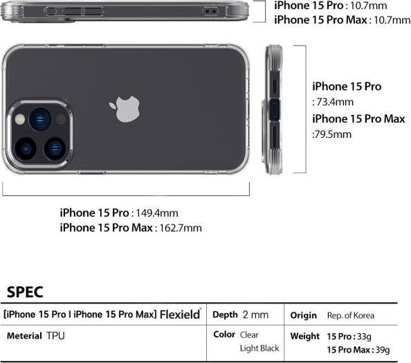 Produktbild Araree Flexield Made in Korea Series (Apple iPhone 15 Pro)