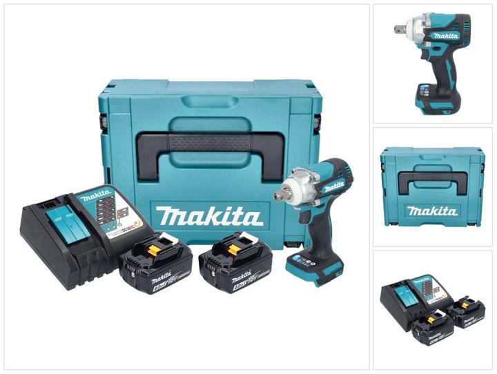 Produktbild Makita DTW 301 RMJ Akku Schlagschrauber 18 V 330 Nm 1/2" Brushless + 2x Akku 4,0 Ah + Ladegerät + (Akkubetrieb)