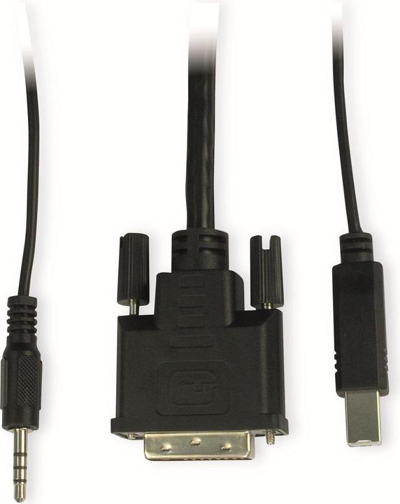 Produktbild Intertech KVM KVM-AS-41DA 4x DVI-I 8x 3pol 3,5mm Klinke 2x USB