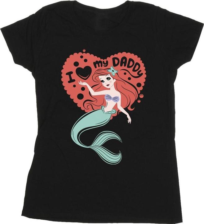 Actual product image Disney Womens/Ladies The Little Mermaid Love Daddy Cotton T-Shirt (L)
