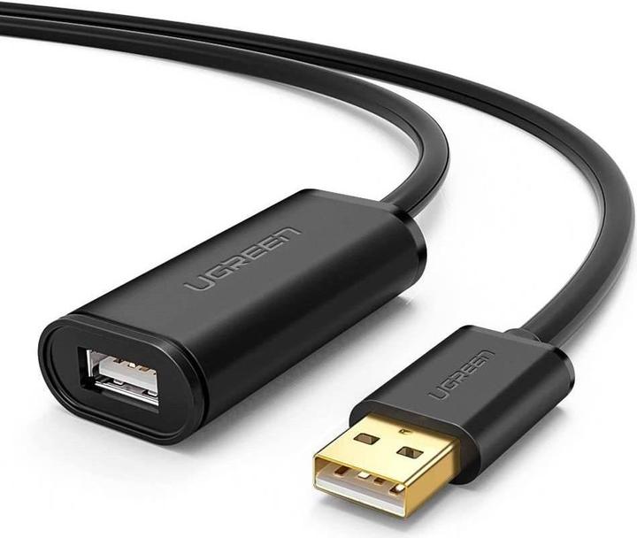Ugreen US121 Active USB 2.0 Extension 15m - Black (15 m, USB 2.0)
