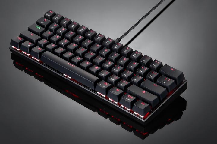 Produktbild Motospeed CK62 black wireless 60% mechanical keyboard with RGB backlight (US, Blue switch) (US, Kabellos)