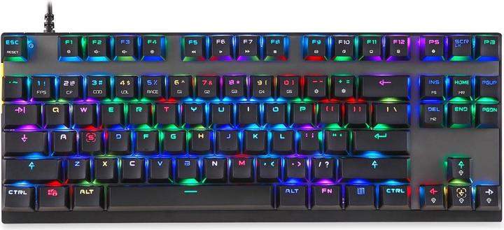 Actual product image Motospeed CK82 TKL mechanical keyboard with RGB (US, Red switch) (US, Cable)