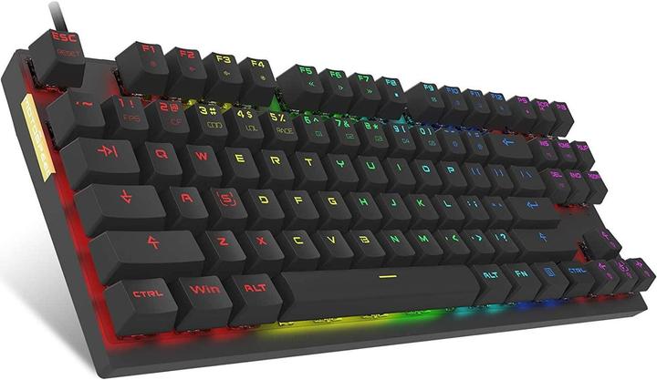 Actual product image Motospeed CK82 TKL mechanical keyboard with RGB (US, Red switch) (US, Cable)