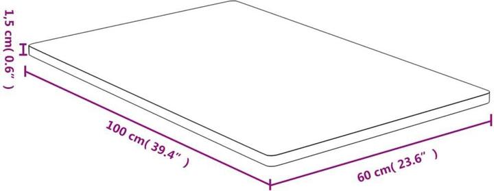 Immagine prodotto VidaXL Douglas (60 x 100 x 1,5 cm)