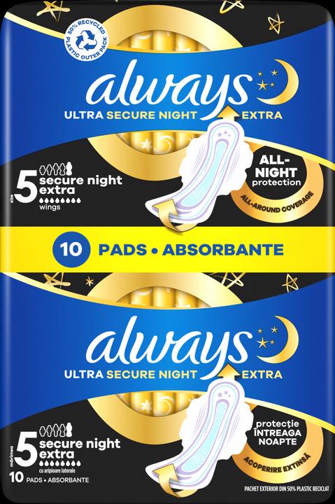 Immagine prodotto Always Ultra Secure Night Extra 10ml (Latte corpo, 10 ml)