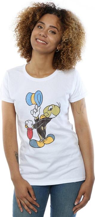 Actual product image Disney Womens/Ladies Pinocchio Jiminy Cricket Cotton T-Shirt (L)