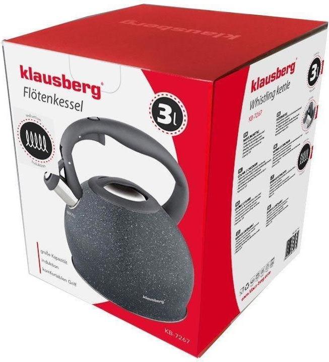 Image du produit Klausberg Kettle With Whistle 3l Kb-7267 Marble (3 l)