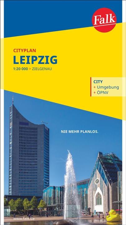 Actual product image Falk City map Leipzig 1:18,000