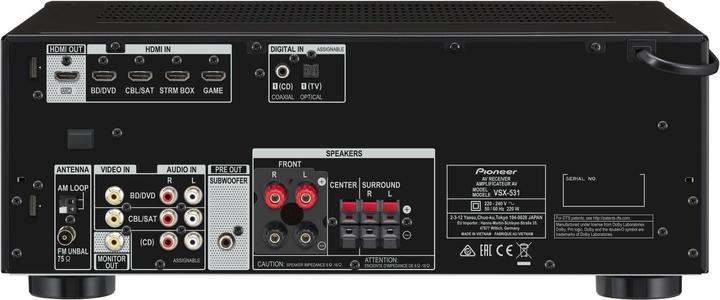 Image du produit Pioneer Vsx-531 (5.1 canaux, FM)