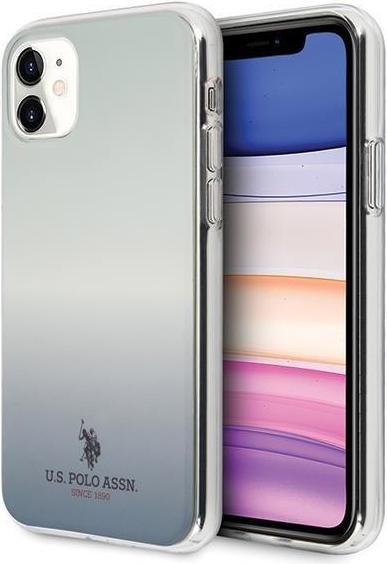 Image du produit U.S. Polo US Polo USHCN61TRDGLB iPhone 11 Bleu / Collection de motifs à dégradé bleu (Apple iPhone 11)