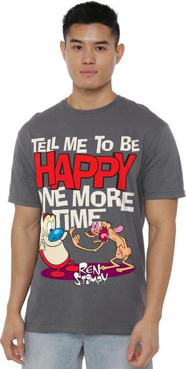 Immagine prodotto Ren & Stimpy Tell Me To Be Happy Maglietta Uomo (XL)