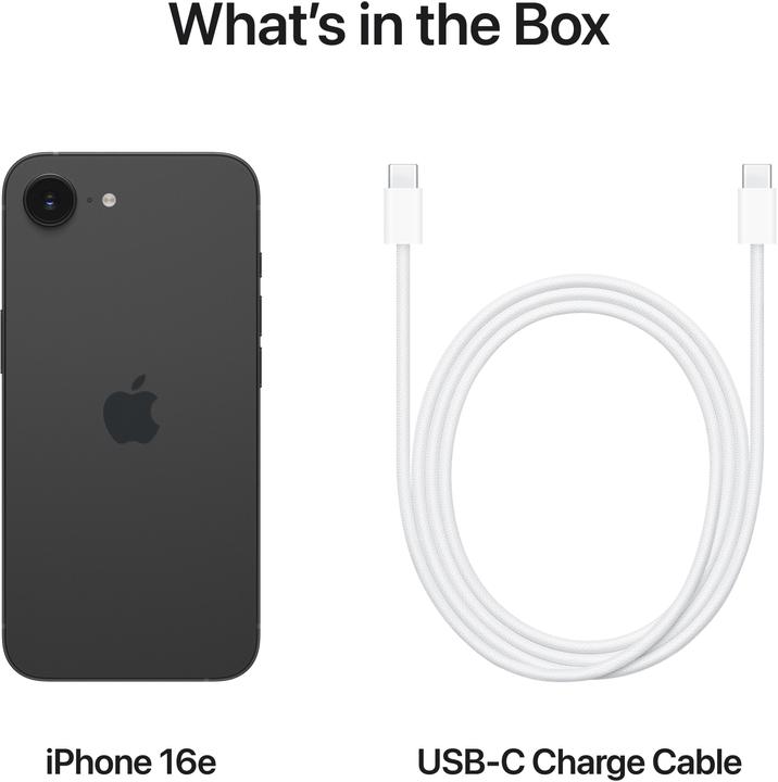 Actual product image Apple iPhone 16e (512 GB, Black, 6.10", Dual SIM, 48 Mpx, 5G)