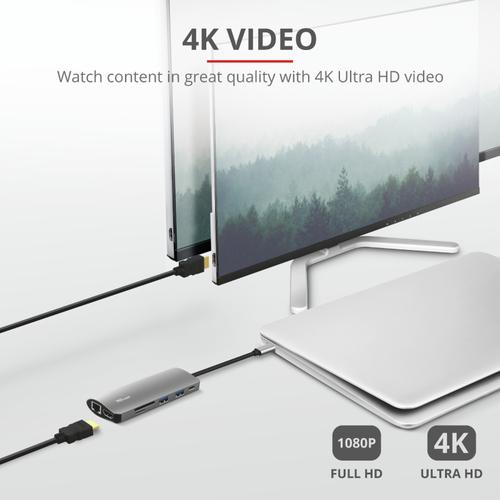 Image du produit Trust Station d'accueil Dalyx 7-en-1 USB-C (USB-C, 1 Ports)