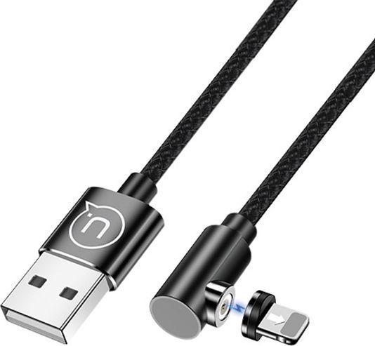 Produktbild Usams USB USB-A - lightning cable 1 m black (63288) (1 m, USB 3.0)