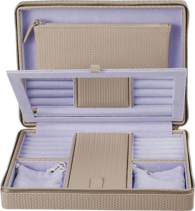 Windrose 803949.07 - Reissverschluss Schmuckbox Corbello taupe