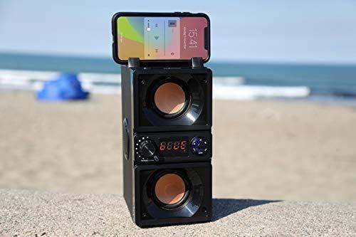 Actual product image Media-Tech Portable speaker BOOMBOX DUAL BT MT3167, 15W RMS, Bluetooth, USB, MicroSD, FM Radio, Kara (Battery operated, USB power delivery)