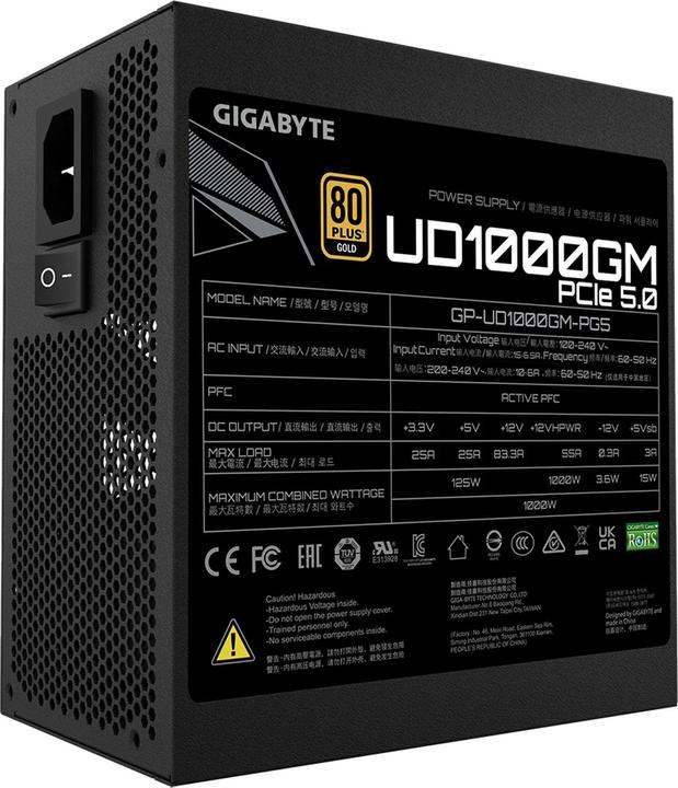 Image du produit Gigabyte GP-UD1000GM PG5 2.0 (1000 W)