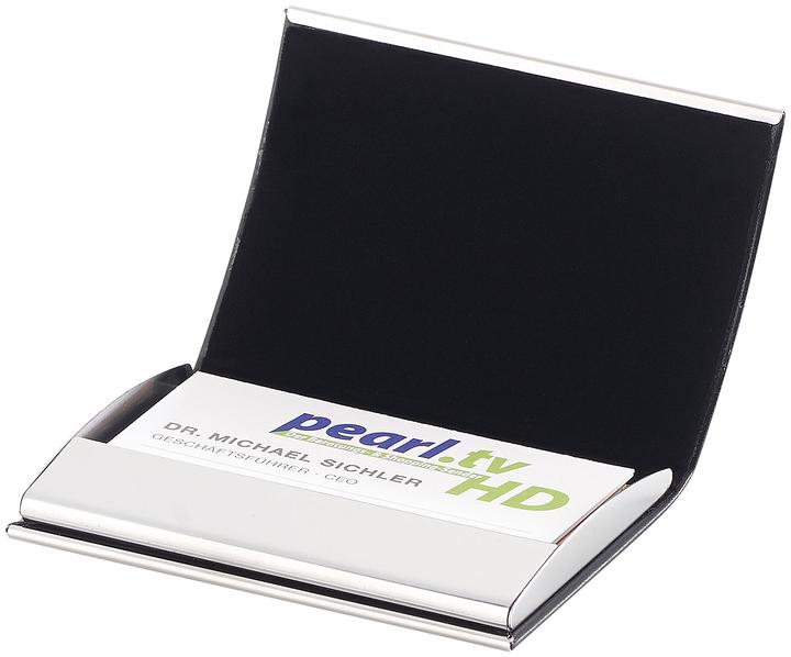 Produktbild Pearl 2er-Set elegante Visitenkarten- & Kreditkarten-Etuis
