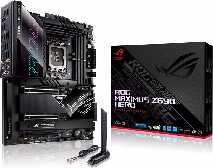 Actual product image ASUS ROG Maximus Z690 Hero (LGA 1700, Intel Z690 (DDR5), ATX)