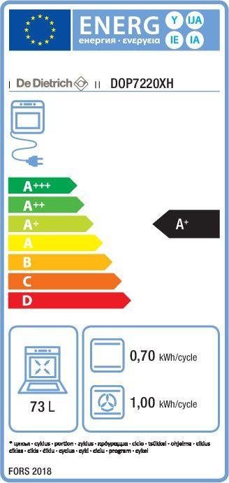 Energy Label De Dietrich DOP 7220 XH