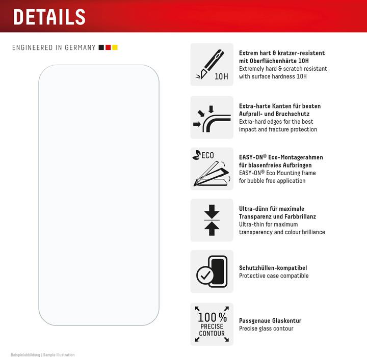 Immagine prodotto Displex Real Glass, 2D Panzerglas (1 Pezzo/i, Google Pixel 9a)