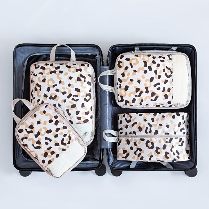 Produktbild Only-Bags.Store 4er Set komprimierter Reise-Organizer, Polyester-Packwürfel mit Positionierungsdruck