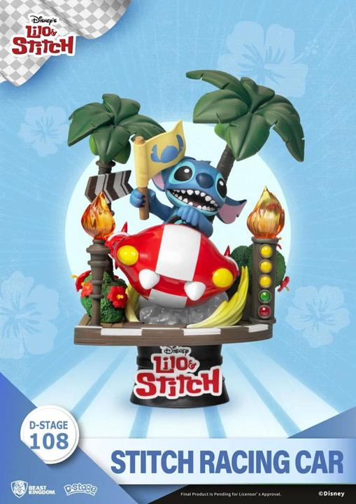 Image du produit Beast Kingdom LILO & STITCH - Stitch Racing Car - Diorama D-Stage 14.6cm