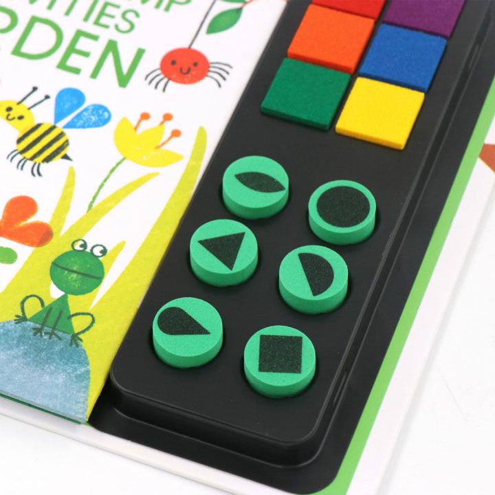 Image du produit Activity Board Livres Fingerprinting avec activités tampon encreur, livre Doodling, jouets DIY Craft