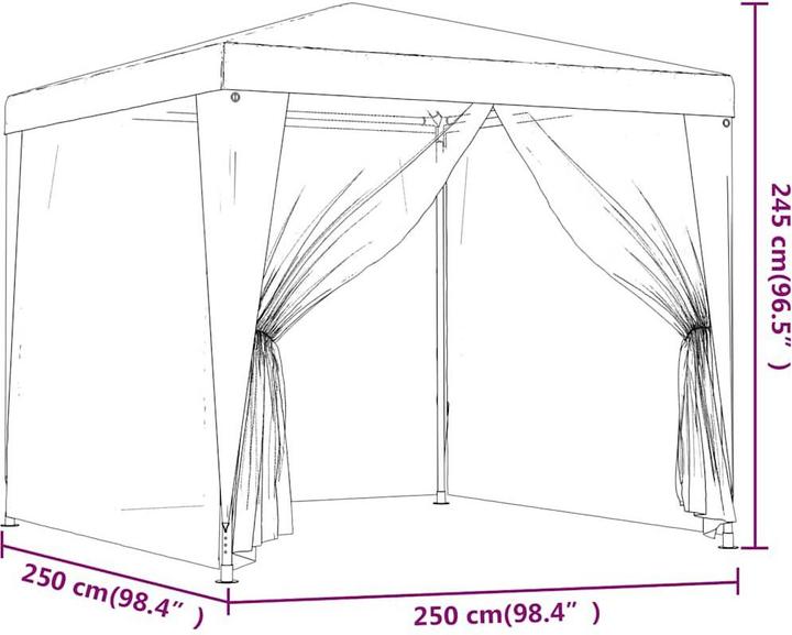 Actual product image VidaXL Desirae (250 cm, 250 cm)