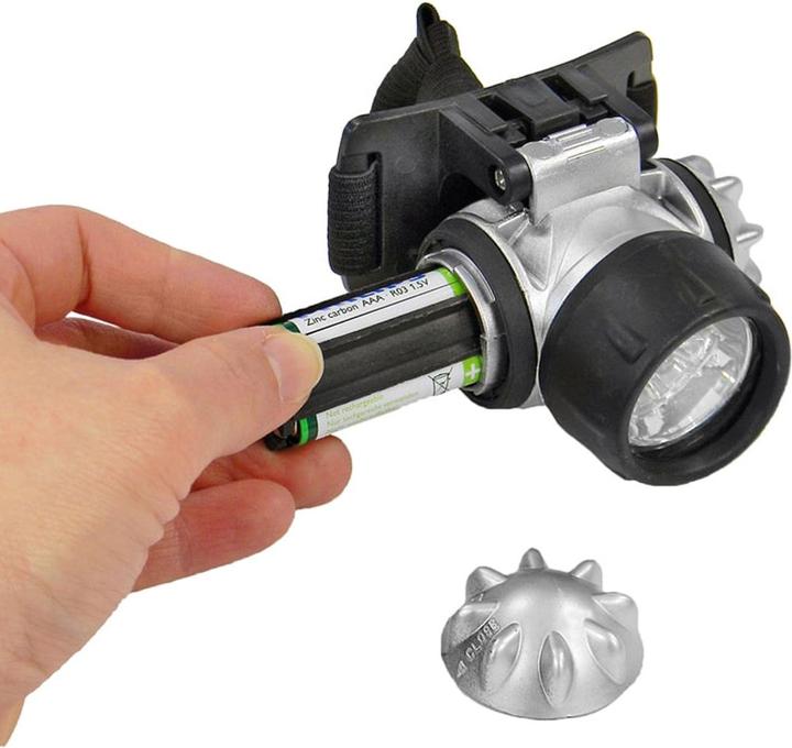 Produktbild Eaxus 2er-Set Kopflampe mit flexiblen Stirnband, IP44 (10 lm)