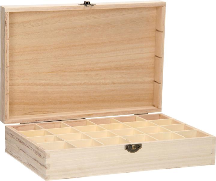 Image du produit Playwood Caisse en bois avec 24 compartiments