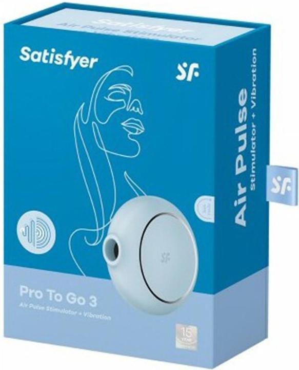 Actual product image Satisfyer Pro To Go 3 - Blue