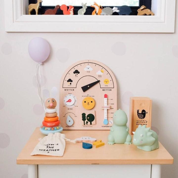 Immagine prodotto Moon Picnic Stazione meteorologica in legno per bambini (Vietnamita)