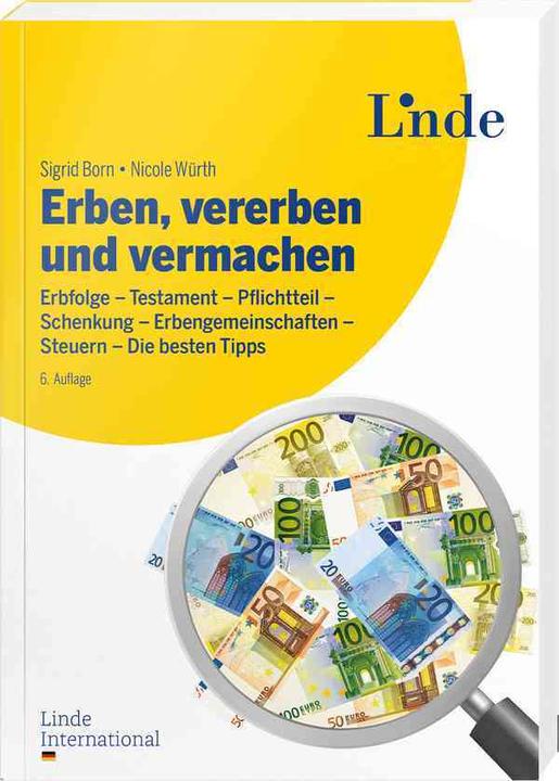 Image du produit Erben, vererben und vermachen (Allemand, Sigrid Born, Nicole Würth, 2022)