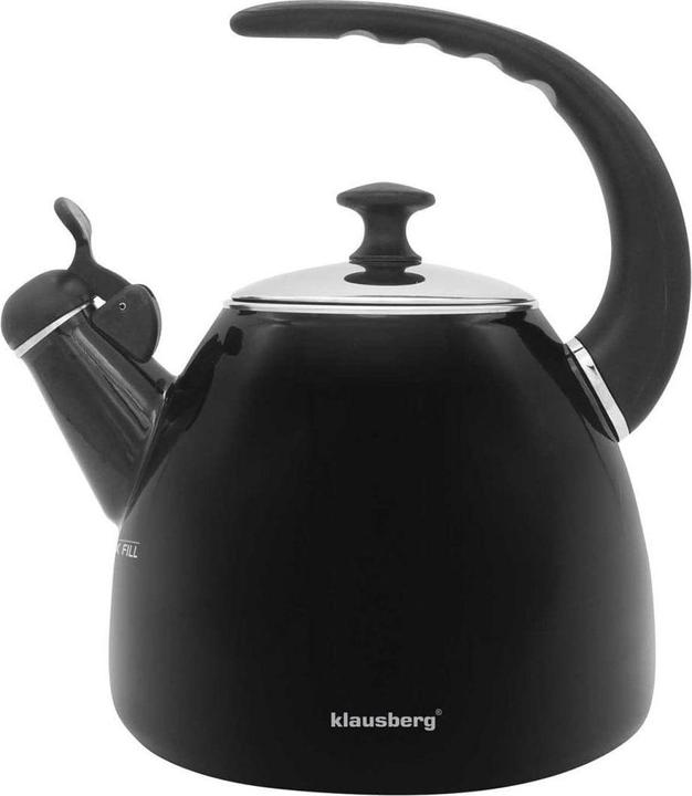 Klausberg Stalen waterkoker 2.8L Zwart KB-7403 (2.80 l)