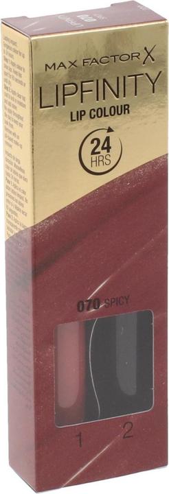 Actual product image Max Factor Lipfinity (70 Spicy)