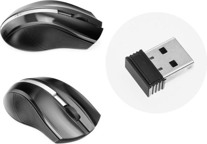 Produktbild Art MYART AM-97A wireless optical mouse USB AM-97A black (Kabellos)