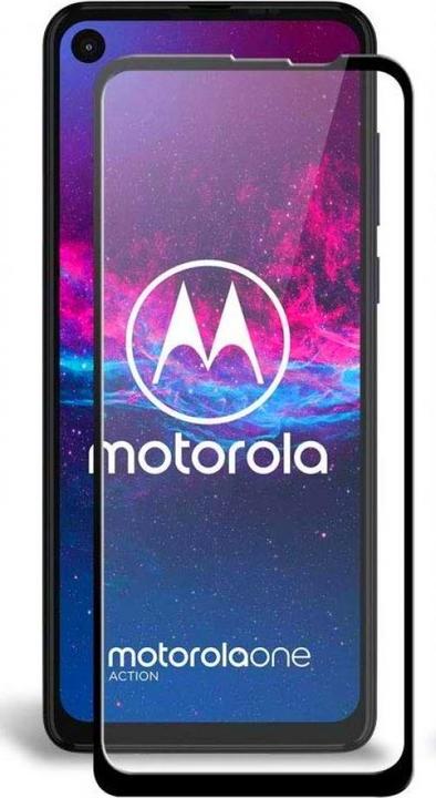Produktbild Screenguard Motorola One Action Full Screen Panzerglas Schutzfolie 2.5D 9H (1 Stück, Motorola One Action)