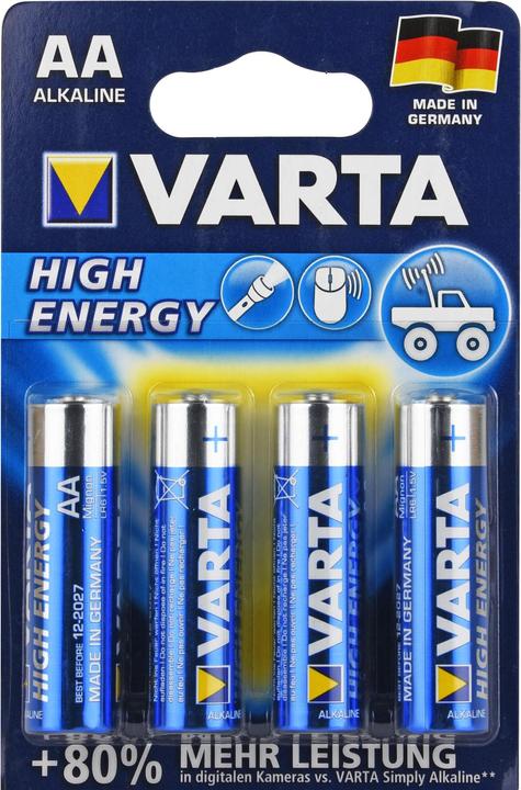 Varta Pile Mignon LR6 AA 4906 HIGH, 4 pièces (4 pcs, AA)